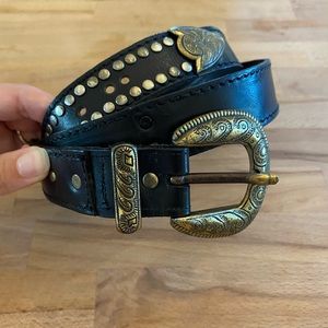 Black Leather Belt